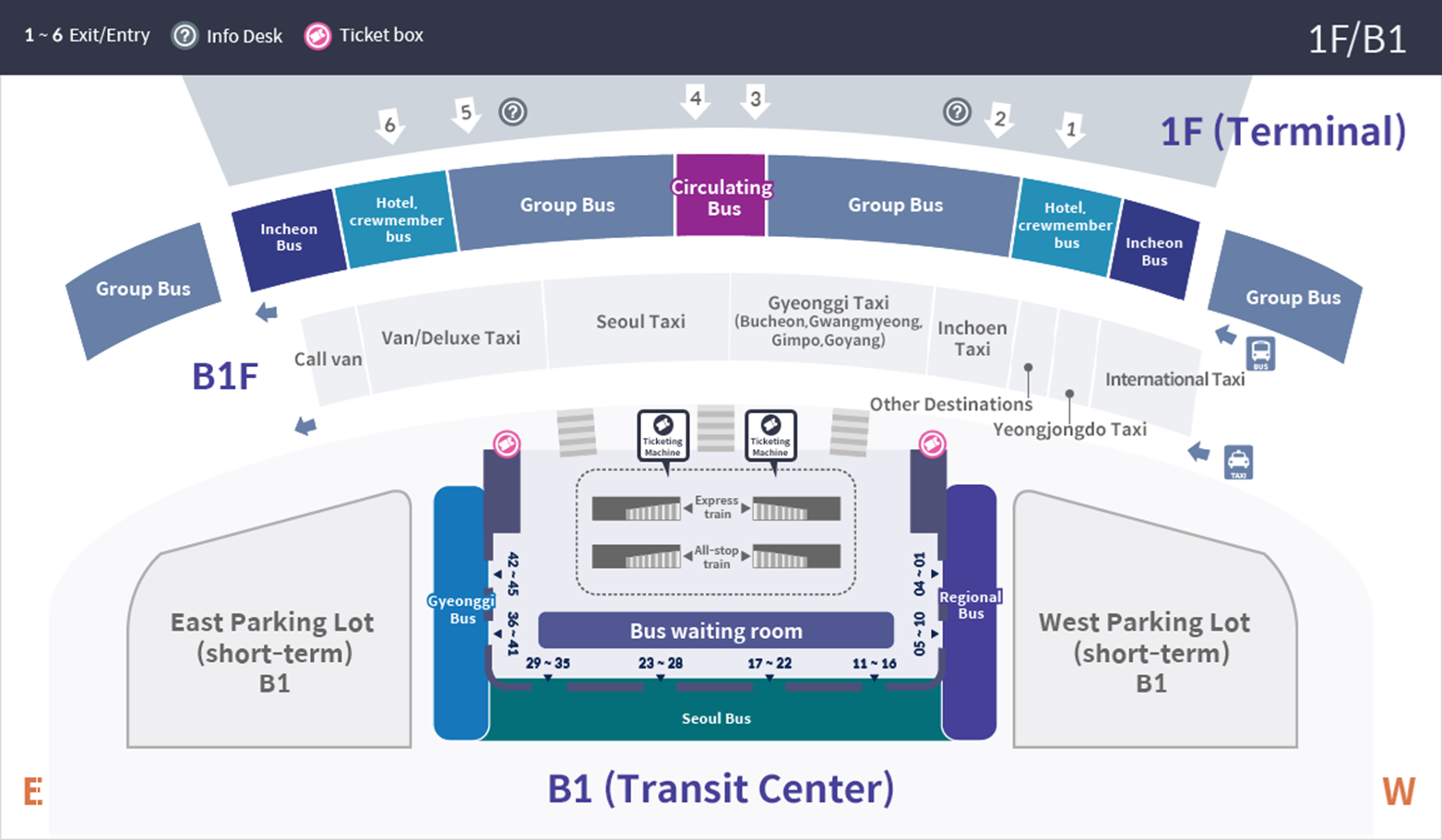 Terminal 2 Bus Stop Information